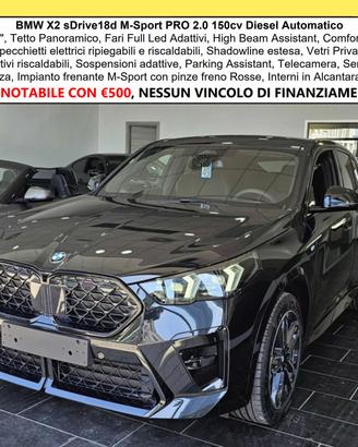 BMW X2 M-Sport PRO Camera Tetto Navi PDC NEW MODEL