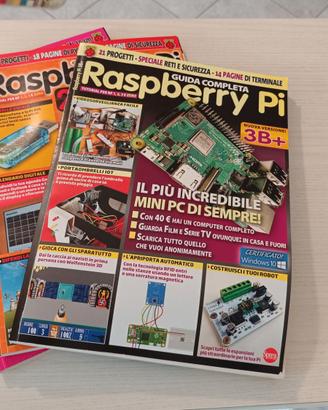Lotto di 3 riviste “Guida completa Raspberry Pi”
