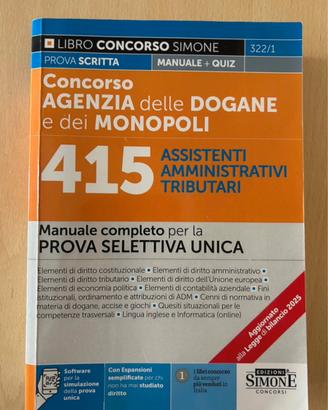 Manuale per Concorsi dí Agenzia delle Dogane
