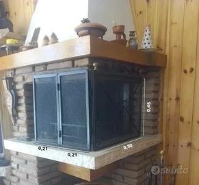 Parascintille pieghevole in ferro battuto