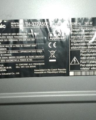 Televisore plasma   panasonic viera  37 pollici