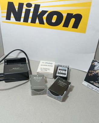 Set 3 batterie Nikon EN EL9 + caricabatterie MH 23