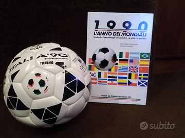 Pallone Mondiali di calcio ‘90 + libro