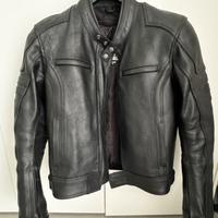 Giacca moto in pelle