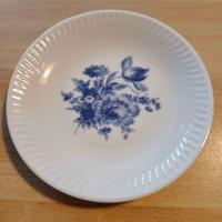 Piattino ceramica Bavaria Germany fiori blu