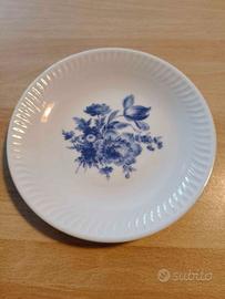 Piattino ceramica Bavaria Germany fiori blu