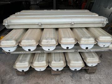 Plafoniere industriali neon 120 cm lotto intero