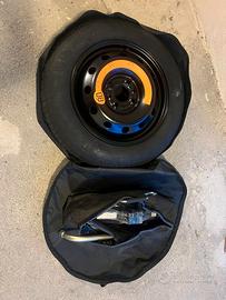 Ruota scorta originale con attrezzi Fiat Panda etc