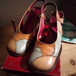 SCARPE CON TACCO BICOLORE