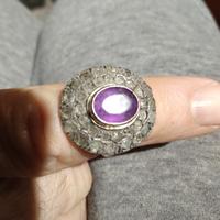 Anello con Ametista e brillantini