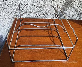 Portabottiglie in acciaio per Frigorifero 