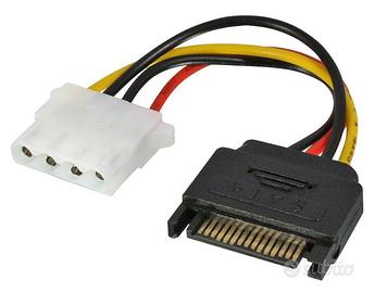 NEW Addattatore Molex femmina>sata 15 poli maschio