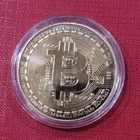 Medaglia Fisica Bitcoin color oro