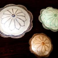 Lampade da soffitto in vetro di Murano granigliato