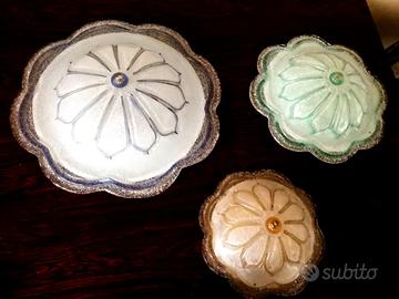 Lampade da soffitto in vetro di Murano granigliato