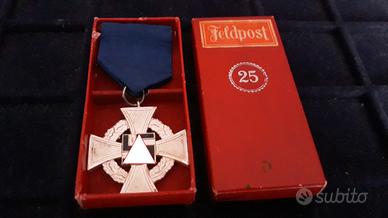 Decorazione Tedesca 25 anni Servizio   Scatola WW2