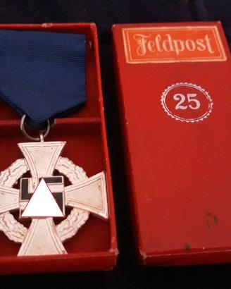 Decorazione Tedesca 25 anni Servizio   Scatola WW2