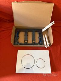 GEBERIT PLACCA WC sigma20 BIANCA/CROMO LUCIDO