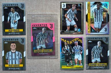 Lotto carte Topps Chrome Juventus 2022-23