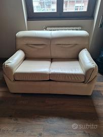 DIVANO LETTO IN PELLE 2 POSTI