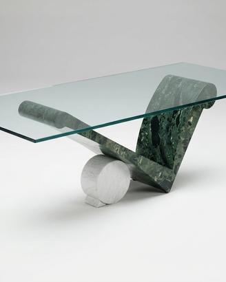Tavolo di design Cattelan Italia cristallo e marmo