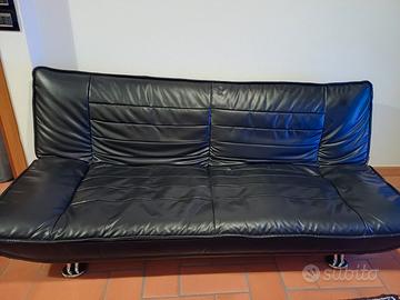 divano letto in ecopelle 