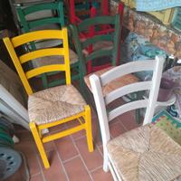 8 sedie mod. campagnola vari colori