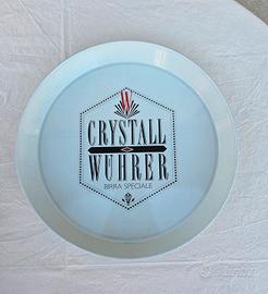 Vassoio rotondo Birra Crystall Wuhrer.