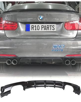 DIFFUSORE BMW F30 F31 LOOK M PERFORMANCE NERO LUCI