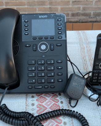Telefoni VoIP SNOM: Fisso D735 + Cordless M25