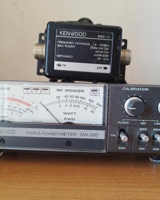 KENWOOD SW-200 ROSMETRO WATTMETRO CON SONDA HF-VHF