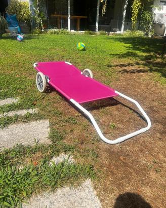 Lettino/sdraio da spiaggia Este Garden Beach fucsi