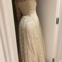 Vestito Abito da sposa pizzo manica lunga