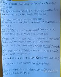 O.S.A/disabili/anziani/bambini; sabato sera/notte