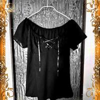 BLUSA SANGALLO ***stringata lacci raso***