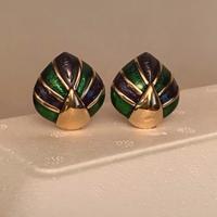 Orecchini donna, smaltati con clips