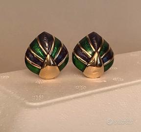 Orecchini donna, smaltati con clips