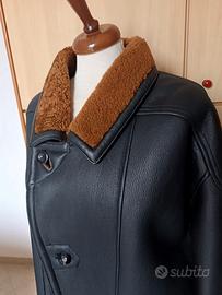 Elegante Cappotto in Montone Shearling da Uomo – T