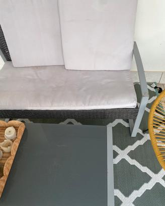 Set divano e sedie terrazzo