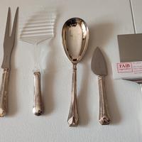 2 Set da Cucina Vintage placcato Oro & Argento