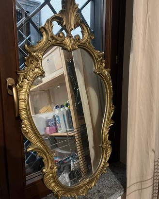 Specchio legno dorato