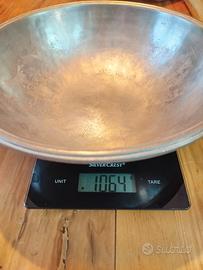 coppa porta frutta oggetti centro tavola peltro