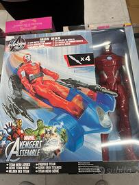 stautette Iron-man e spider-man