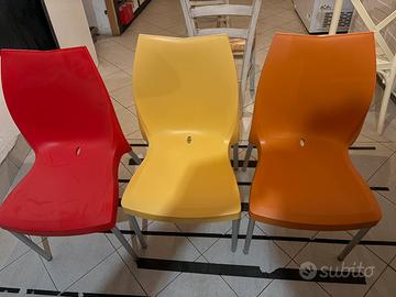 Sedie moderne impilabili da interno/esterno/bar