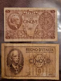 banconote 5 lire