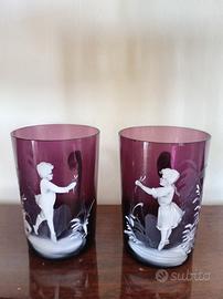 tazze antiche stile Mary gregory