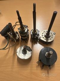 Lotto 6  ricambi vintage Geloso potenziometri 60