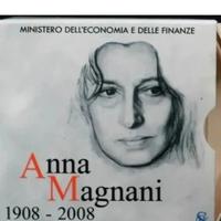 5€-2008 Centenario Nascita Anna Magnani - Argento 