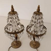 Coppia Abat jour vintage impero oro