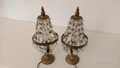 Coppia Abat jour vintage impero oro